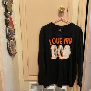 Carter's Black and Orange 'Love My Boo' Long Sleeve Tee